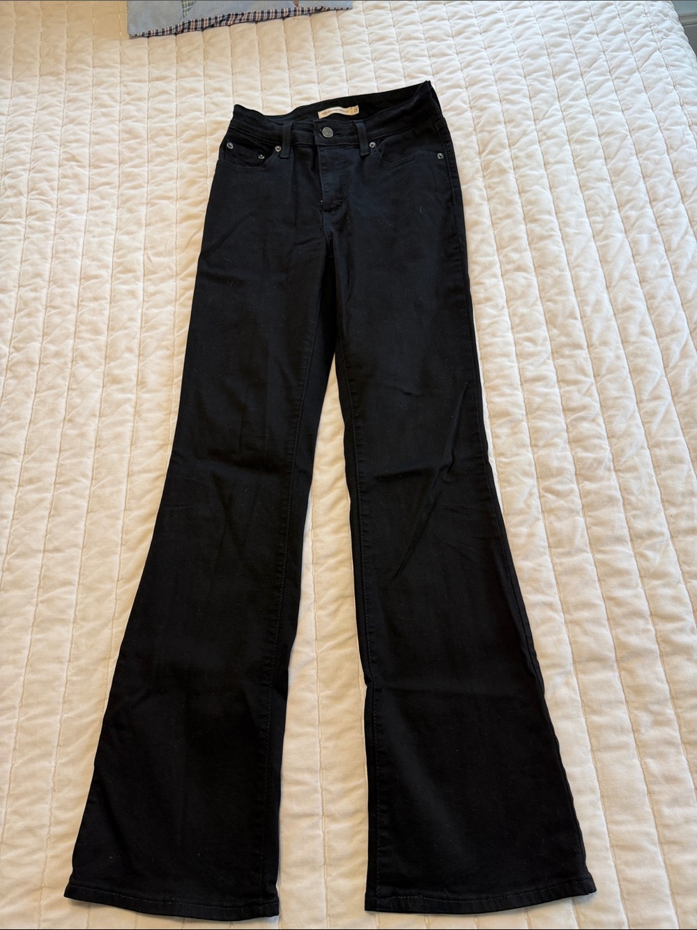 Levi's Black Women's Flare Jeans - High Rise Wide Leg